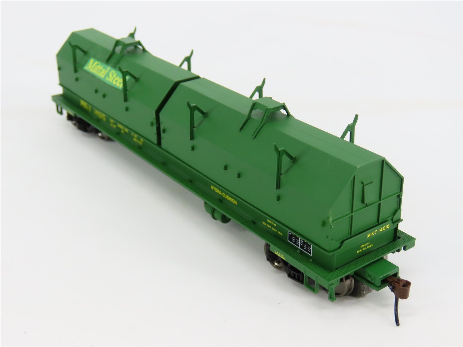 HO Scale Walthers 932-3829 MKT Katy Mittal Steel Cushion Coil Car #14015 Custom