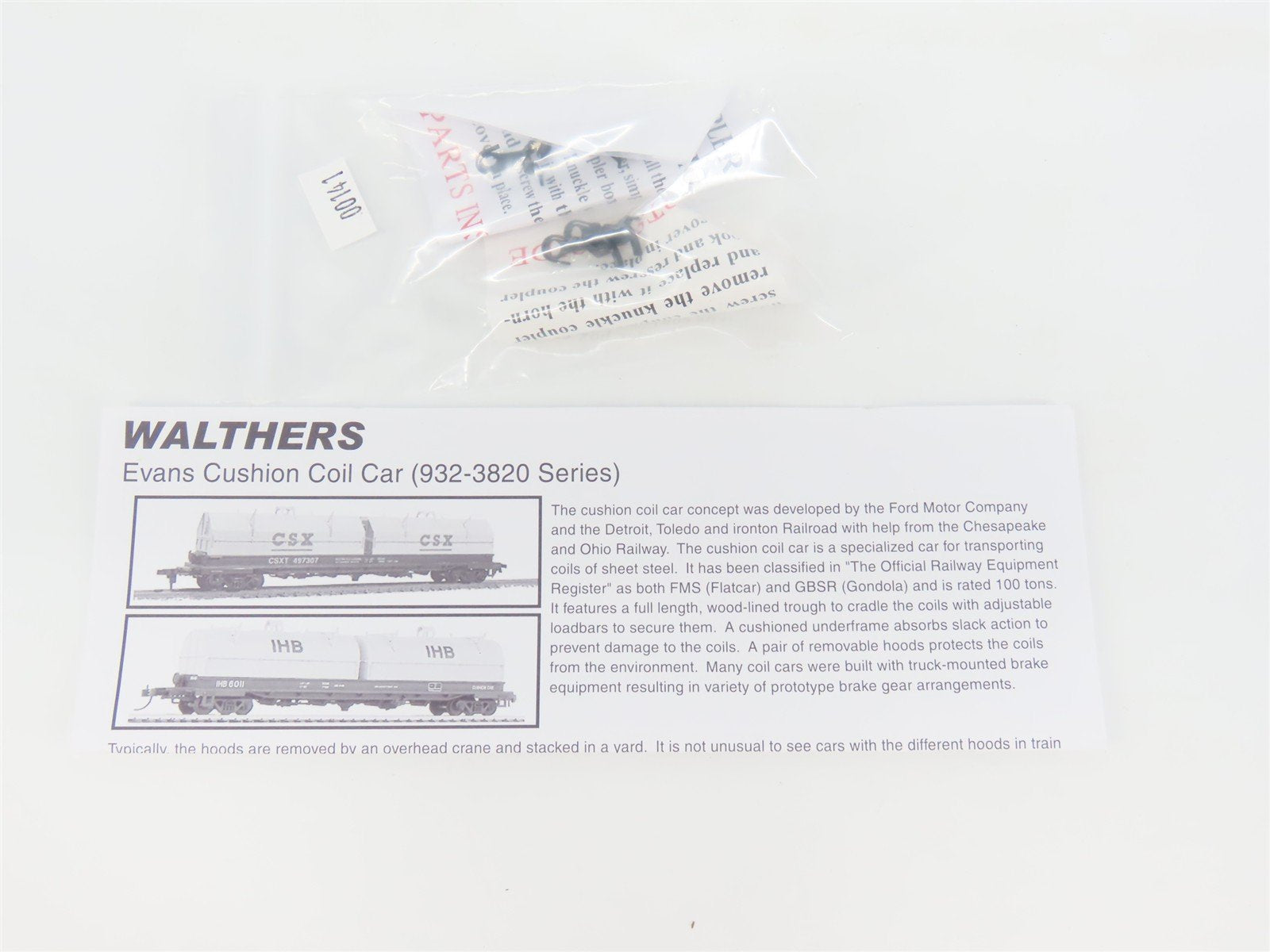 HO Scale Walthers 932-3829 MKT Katy Mittal Steel Cushion Coil Car #14015 Custom