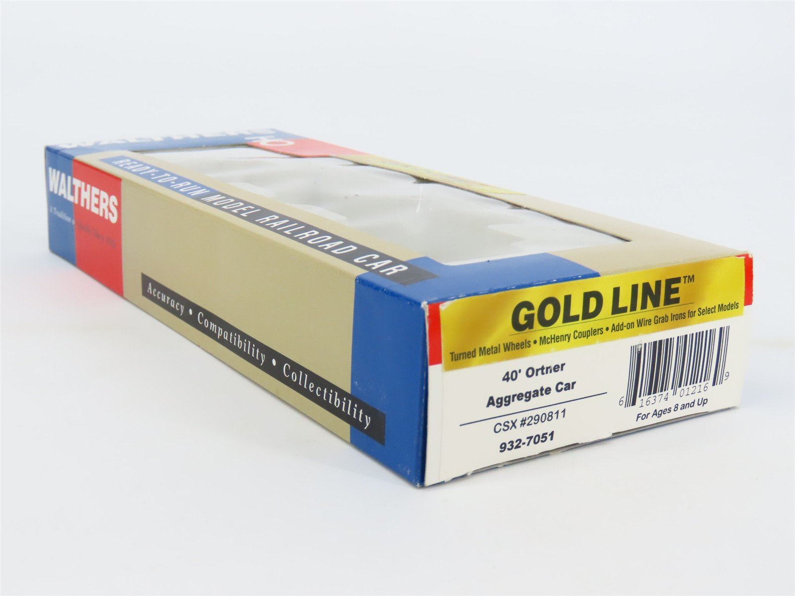 HO Scale Walthers Gold Line 932-7051 CSXT 40' Ortner Aggregate Car #290811