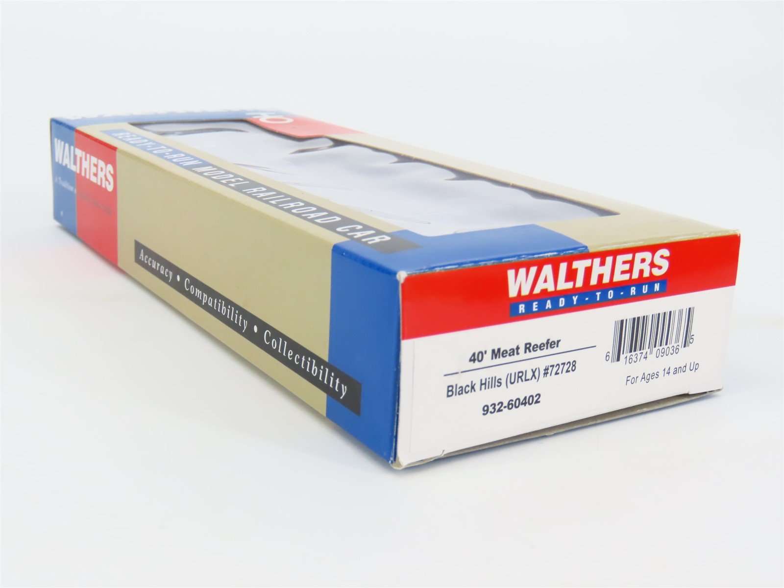 HO Scale Walthers 932-60402 URTX Black Hills 40' Meat Reefer #72728