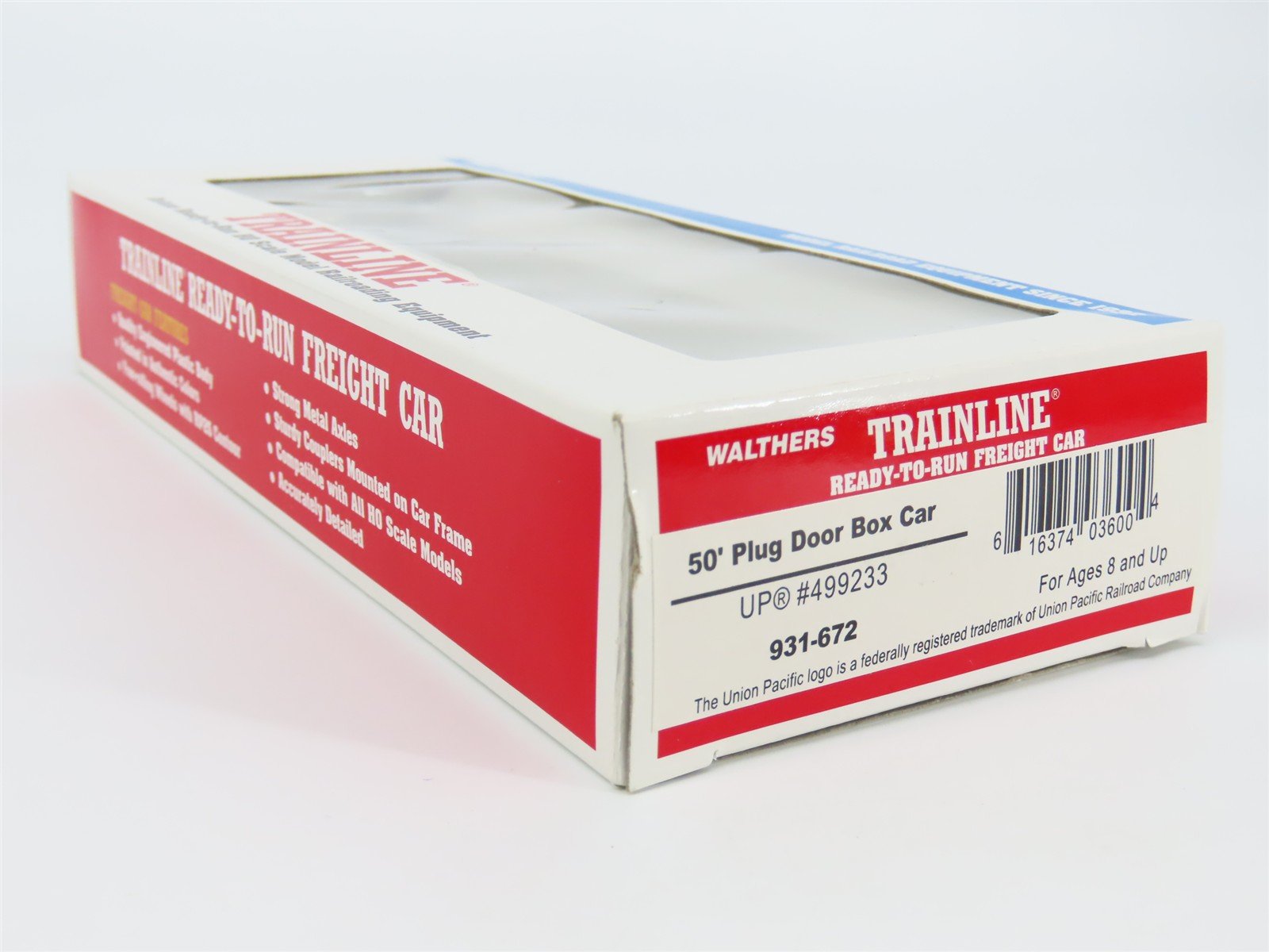HO Scale Walthers Trainline 931-672 UP Union Pacific 50' Box Car #499233
