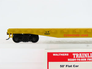 HO Scale Walthers Trainline 931-603 UP Union Pacific 50' Flat Car #58801