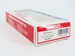 HO Scale Walthers Trainline 931-603 UP Union Pacific 50' Flat Car #58801