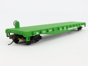 HO Scale Walthers Trainline 931-601 BN Burlington Northern 50' Flat Car #621857