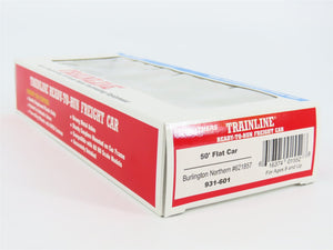 HO Scale Walthers Trainline 931-601 BN Burlington Northern 50' Flat Car #621857