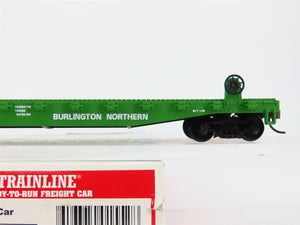 HO Scale Walthers Trainline 931-601 BN Burlington Northern 50' Flat Car #621857