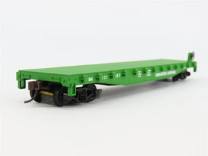 HO Scale Walthers Trainline 931-601 BN Burlington Northern 50' Flat Car #621857