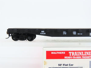 HO Scale Walthers Trainline 931-604 NS Norfolk Southern 50' Flat Car #93120