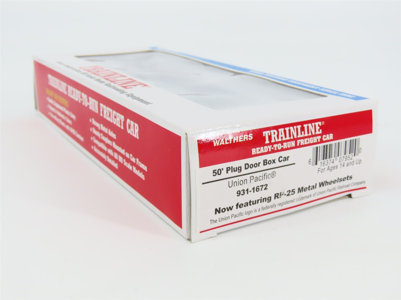 HO Scale Walthers Trainline 931-1672 UP Union Pacific 50' Box Car #499233