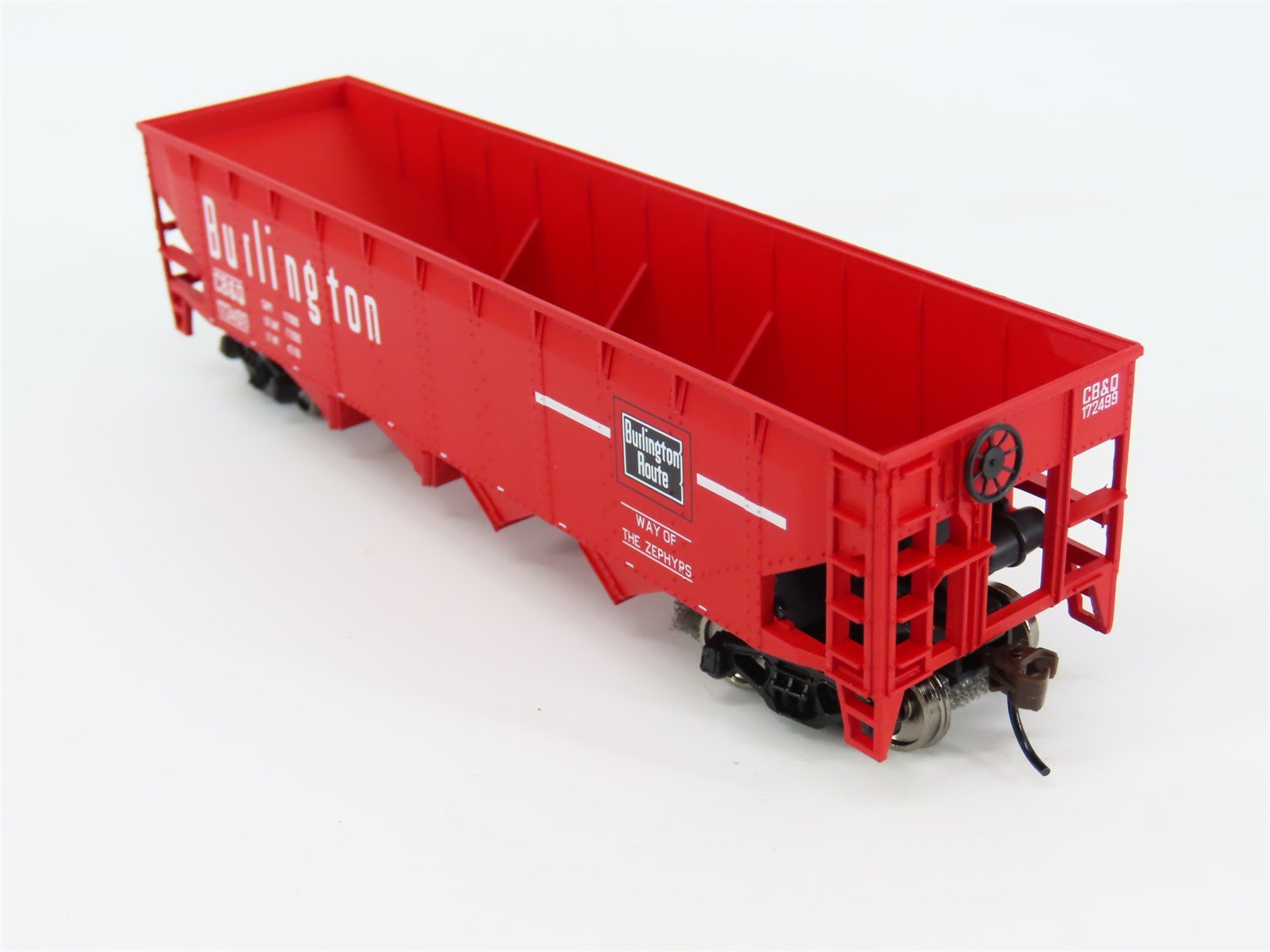 HO Scale Walthers Trainline 931-1657 CB&Q Burlington Route 4-Bay Hopper #172499
