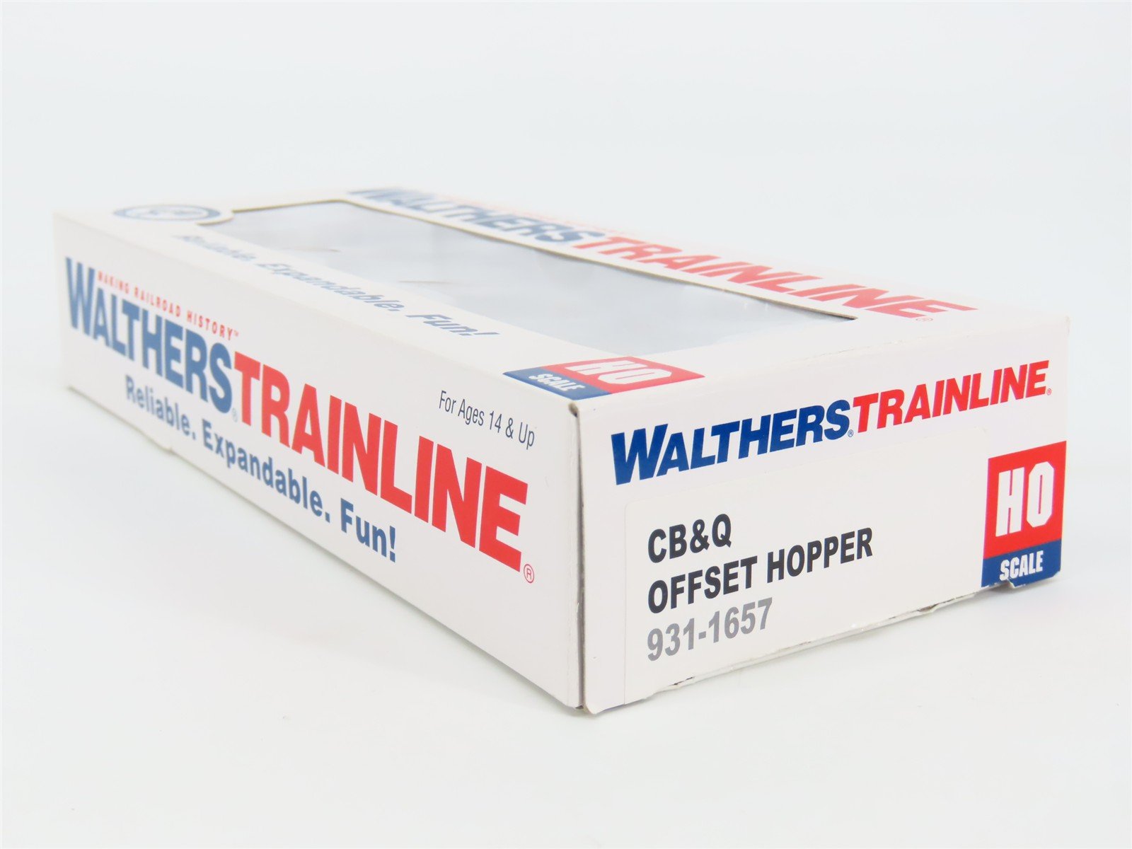 HO Scale Walthers Trainline 931-1657 CB&Q Burlington Route 4-Bay Hopper #172499