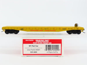 HO Scale Walthers Trainline 931-603 UP Union Pacific 50' Flat Car #58801