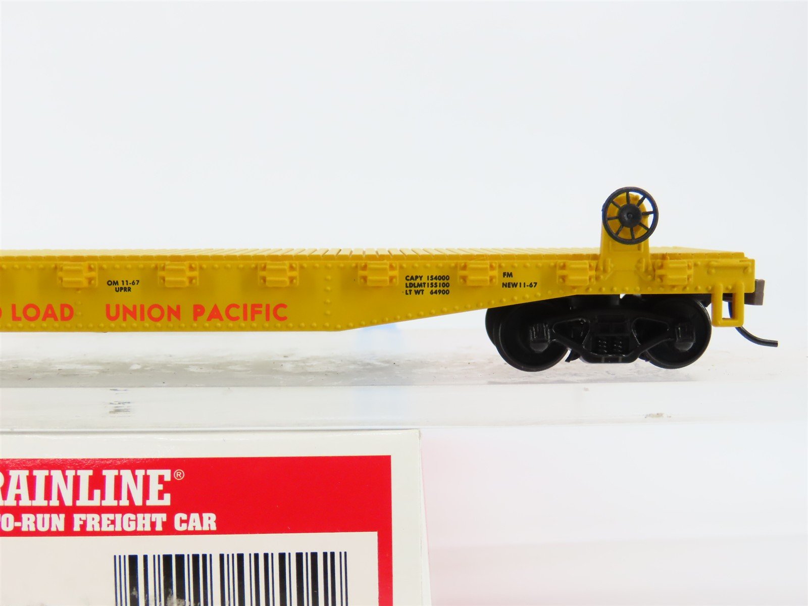 HO Scale Walthers Trainline 931-603 UP Union Pacific 50' Flat Car #58801