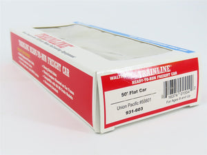 HO Scale Walthers Trainline 931-603 UP Union Pacific 50' Flat Car #58801