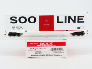 HO Scale Walthers Trainline 931-1671 SOO Line 50' Plug Door Box Car #178286