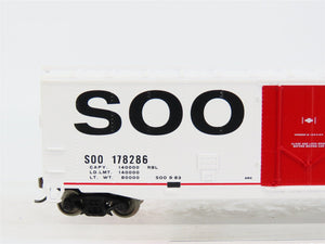 HO Scale Walthers Trainline 931-1671 SOO Line 50' Plug Door Box Car #178286