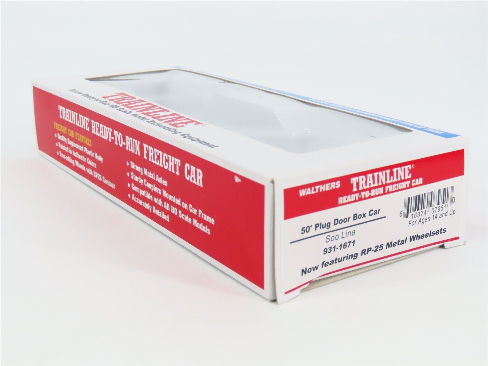 HO Scale Walthers Trainline 931-1671 SOO Line 50' Plug Door Box Car #178286