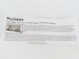 HO Scale Walthers 932-5377 CNW Chicago North Western 2-Bay Hopper #169264