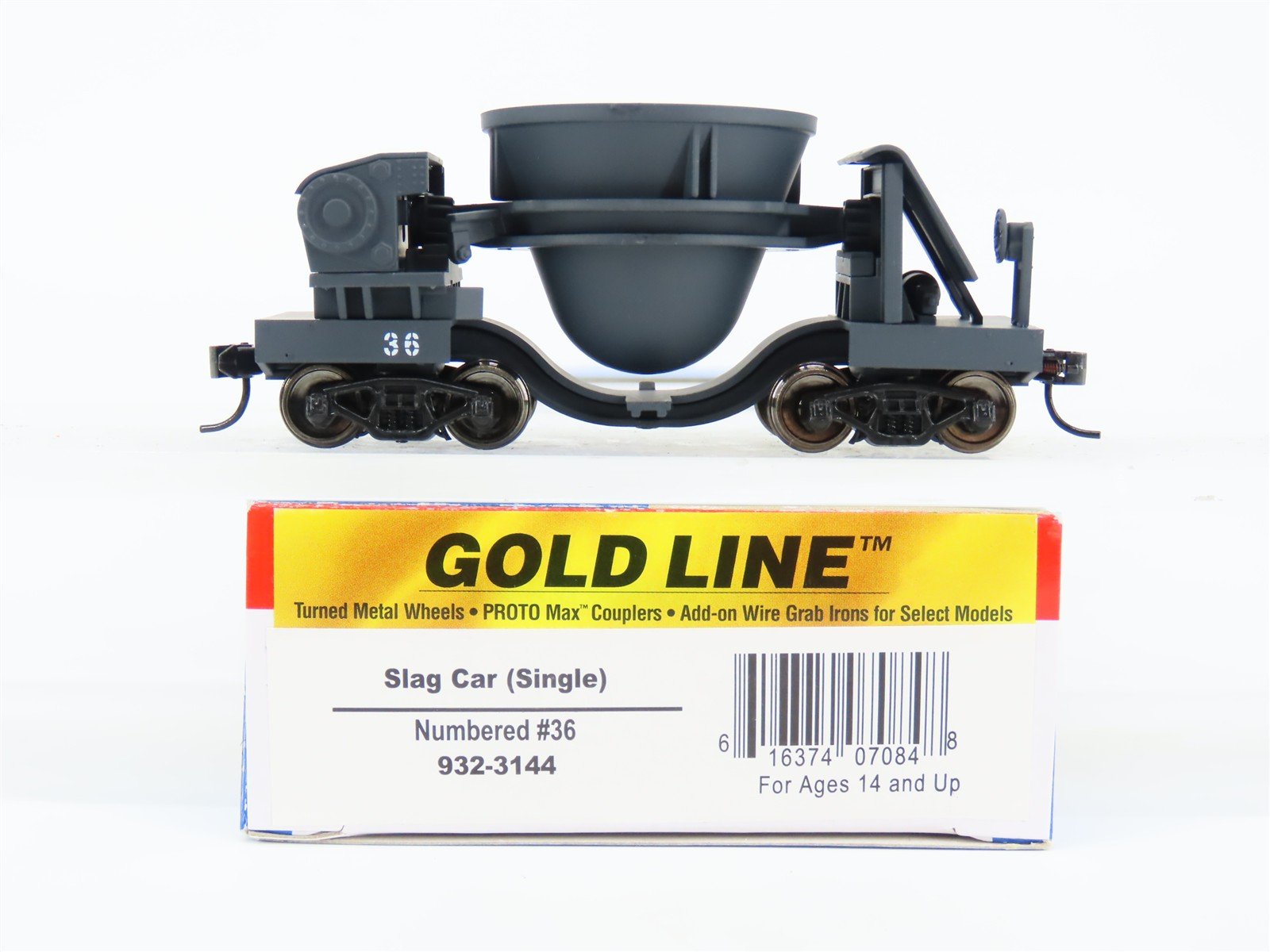 HO Scale Walthers Gold Line 932-3144 Slag Car #36