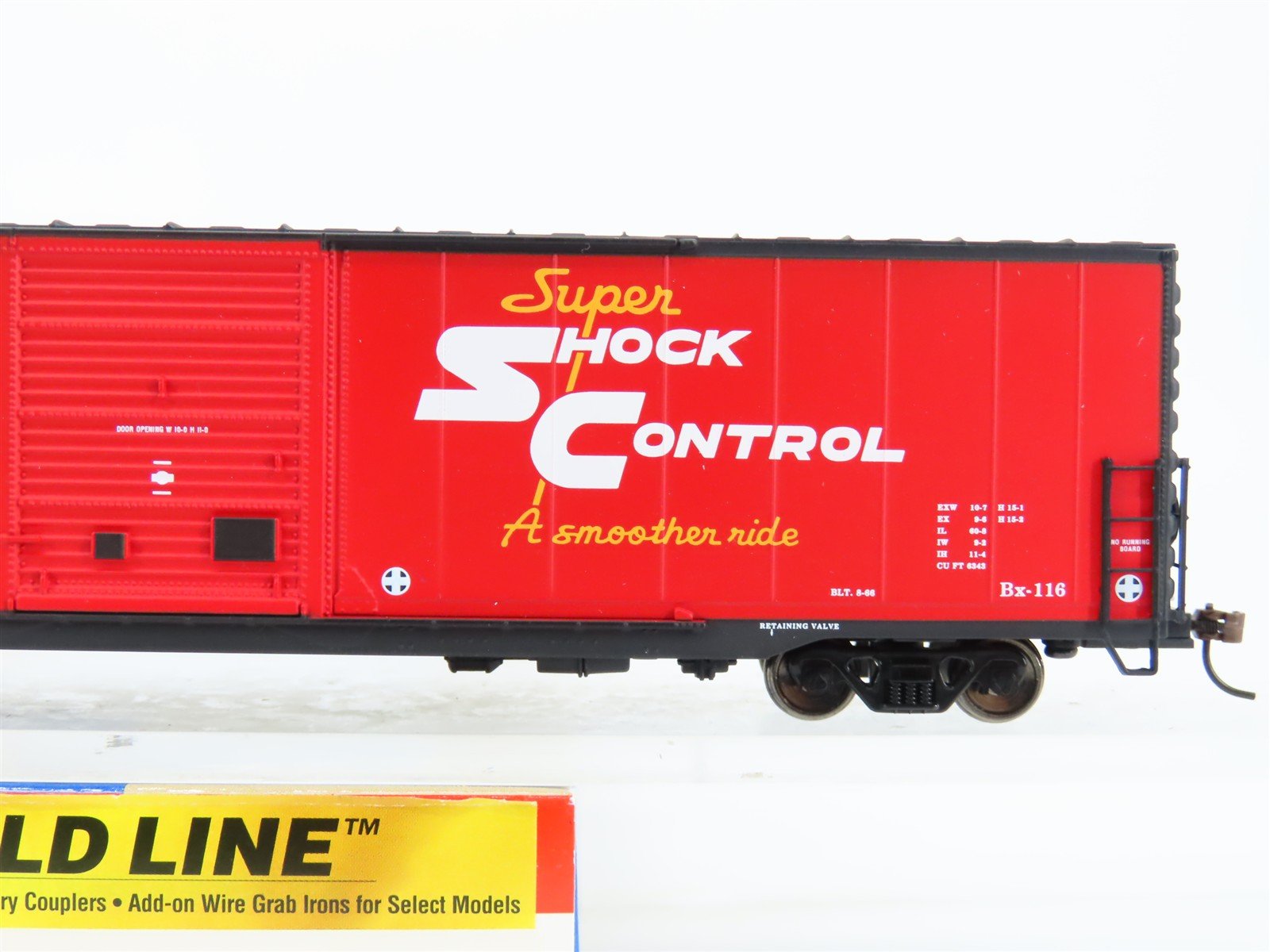 HO Scale Walthers Gold Line 932-35512 ATSF Santa Fe 60' Auto Box Car #37807