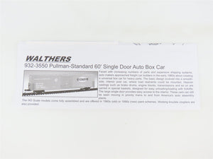 HO Scale Walthers Gold Line 932-35512 ATSF Santa Fe 60' Auto Box Car #37807