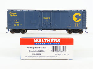 HO Scale Walthers 932-60302 C&O Chessie System 40' Plug Door Box Car #23840