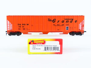 HO Scale Roundhouse 35201 D&RGW Rio Grande Railroad 3-Bay Covered Hopper #15604