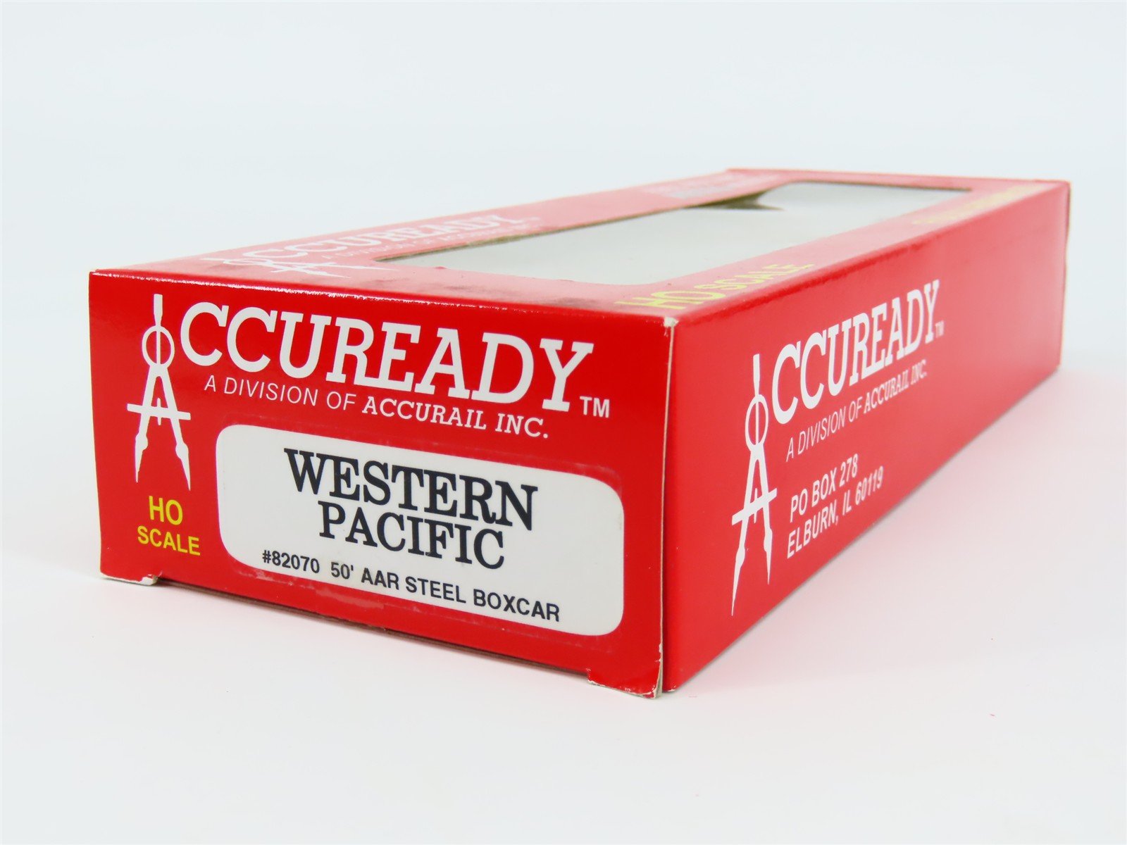 HO Scale Accurail Accuready 82070 WP Western Pacific Feather 50' Box Car #3027