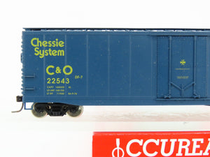 HO Scale Accurail Accuready 95121 C&O Chessie System 50' Box Car #22543