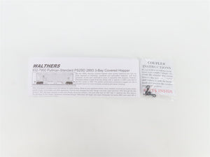 HO Scale Walthers Gold Line 932-7973 CNW PS2 3-Bay Covered Hopper #9540