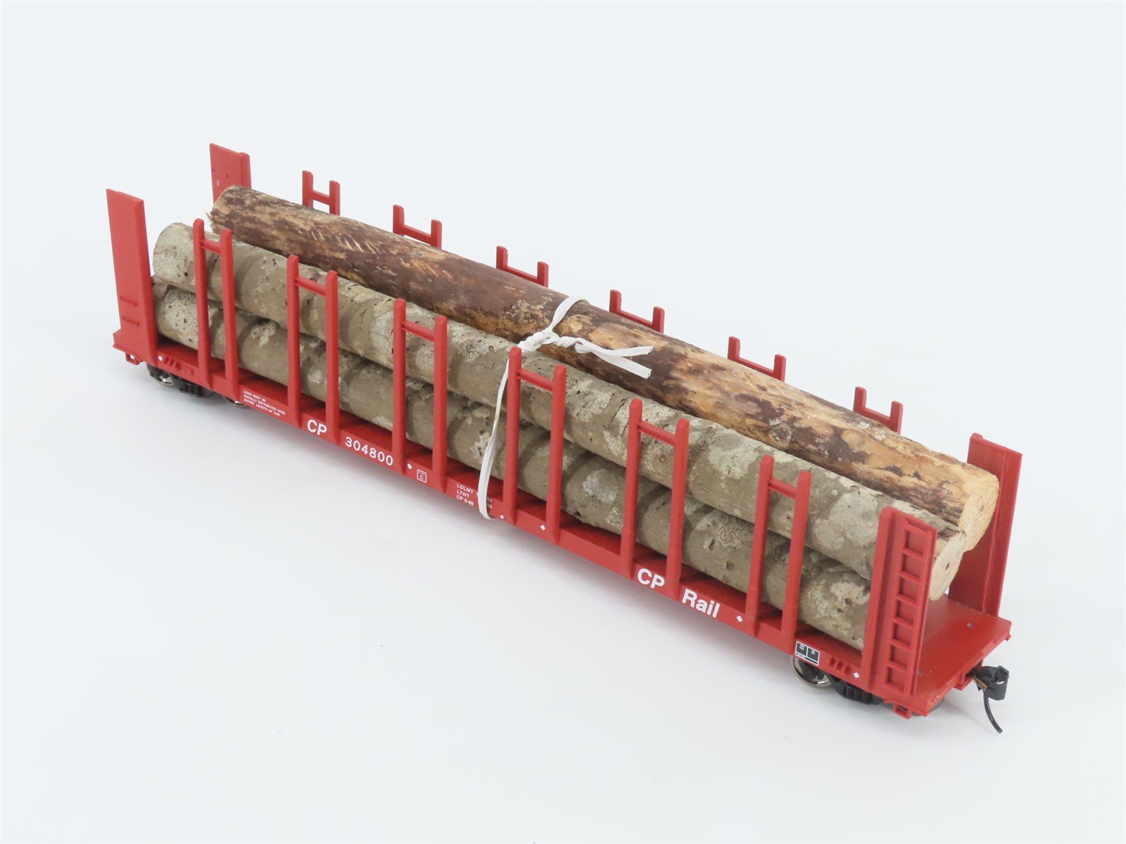 HO Walthers Gold Line 932-3158 CP Pulpwood Flat Car #304800 w/Custom Log Load