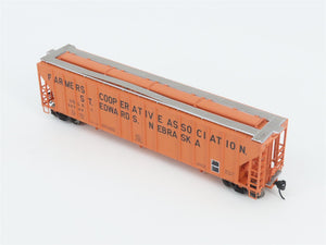 HO Walthers Proto 920-106160 USLX Farmer's Co-op 3-Bay Covered Hopper #26724