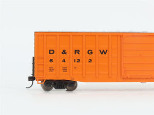 HO Scale Walthers 932-60807 D&RGW Rio Grande 50' Waffle-Side Box Car #64122