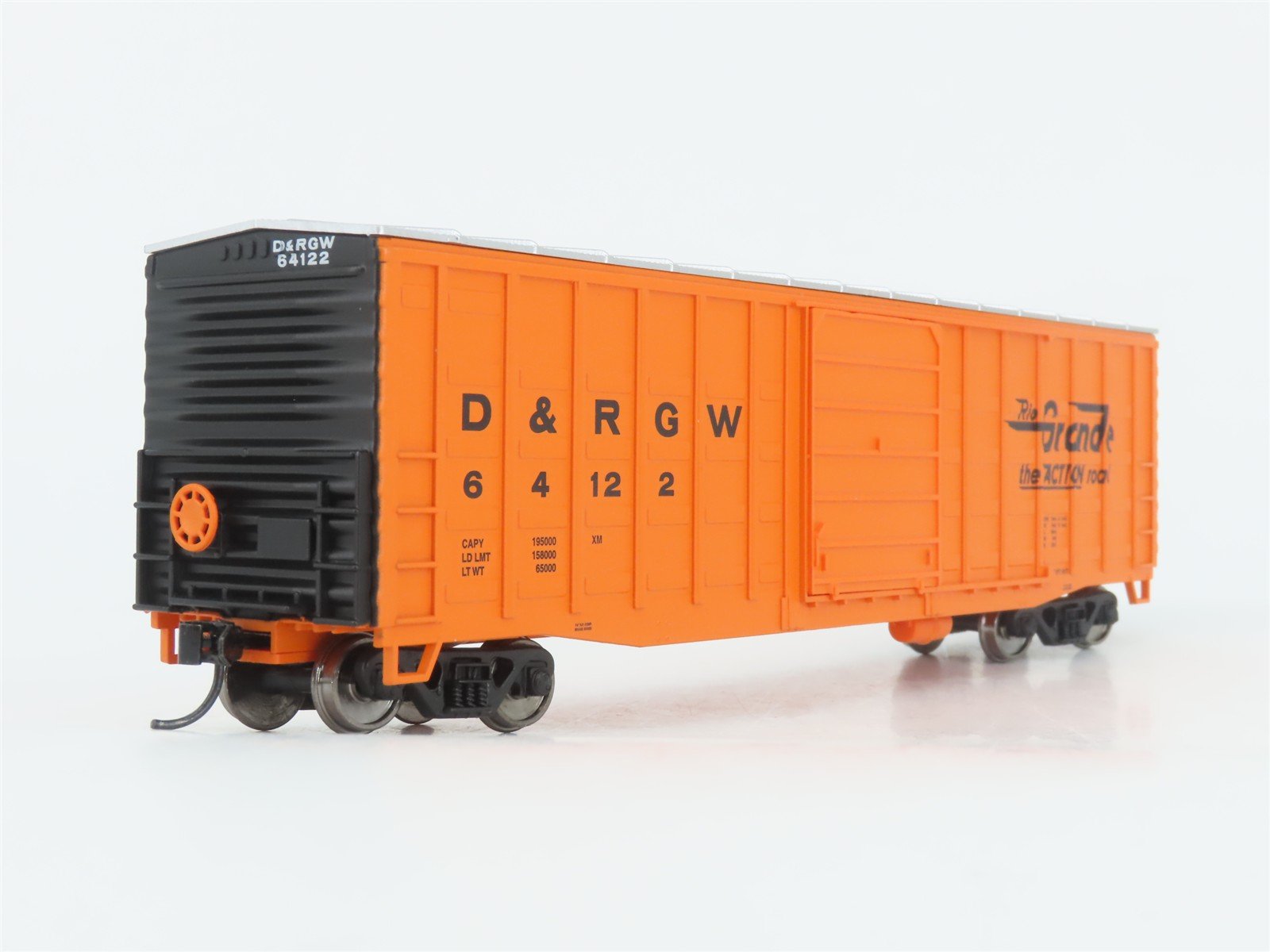 HO Scale Walthers 932-60807 D&RGW Rio Grande 50' Waffle-Side Box Car #64122