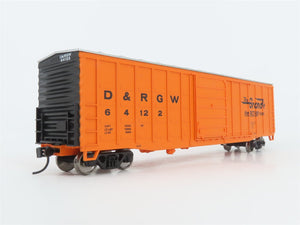HO Scale Walthers 932-60807 D&RGW Rio Grande 50' Waffle-Side Box Car #64122