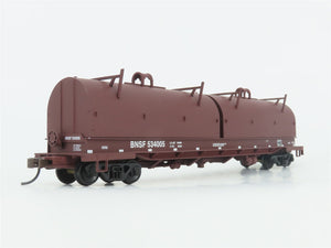 HO Scale Walthers 932-3824 BNSF Railway Round-Hood Cushion Coil Car #534005