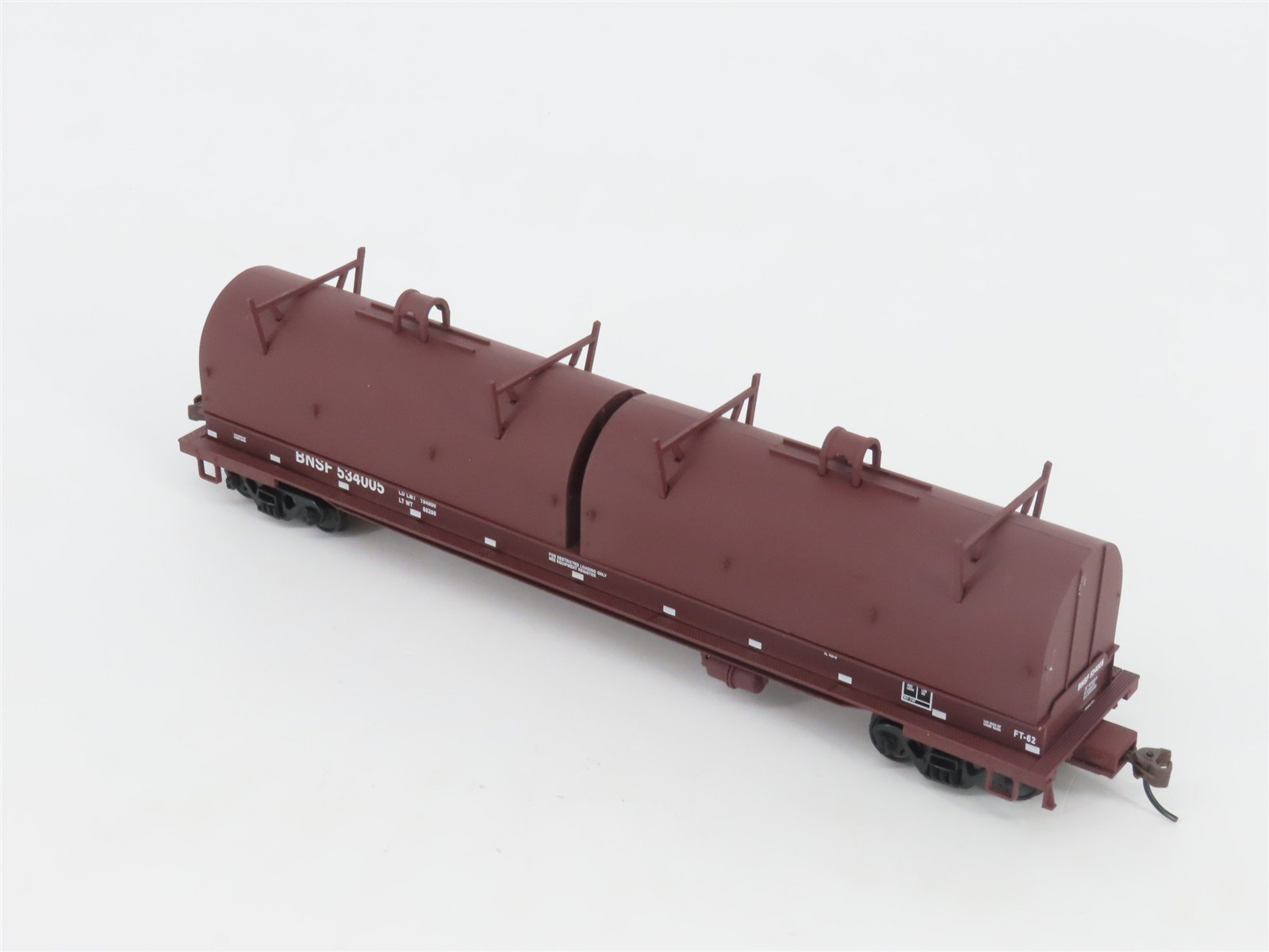 HO Scale Walthers 932-3824 BNSF Railway Round-Hood Cushion Coil Car #534005