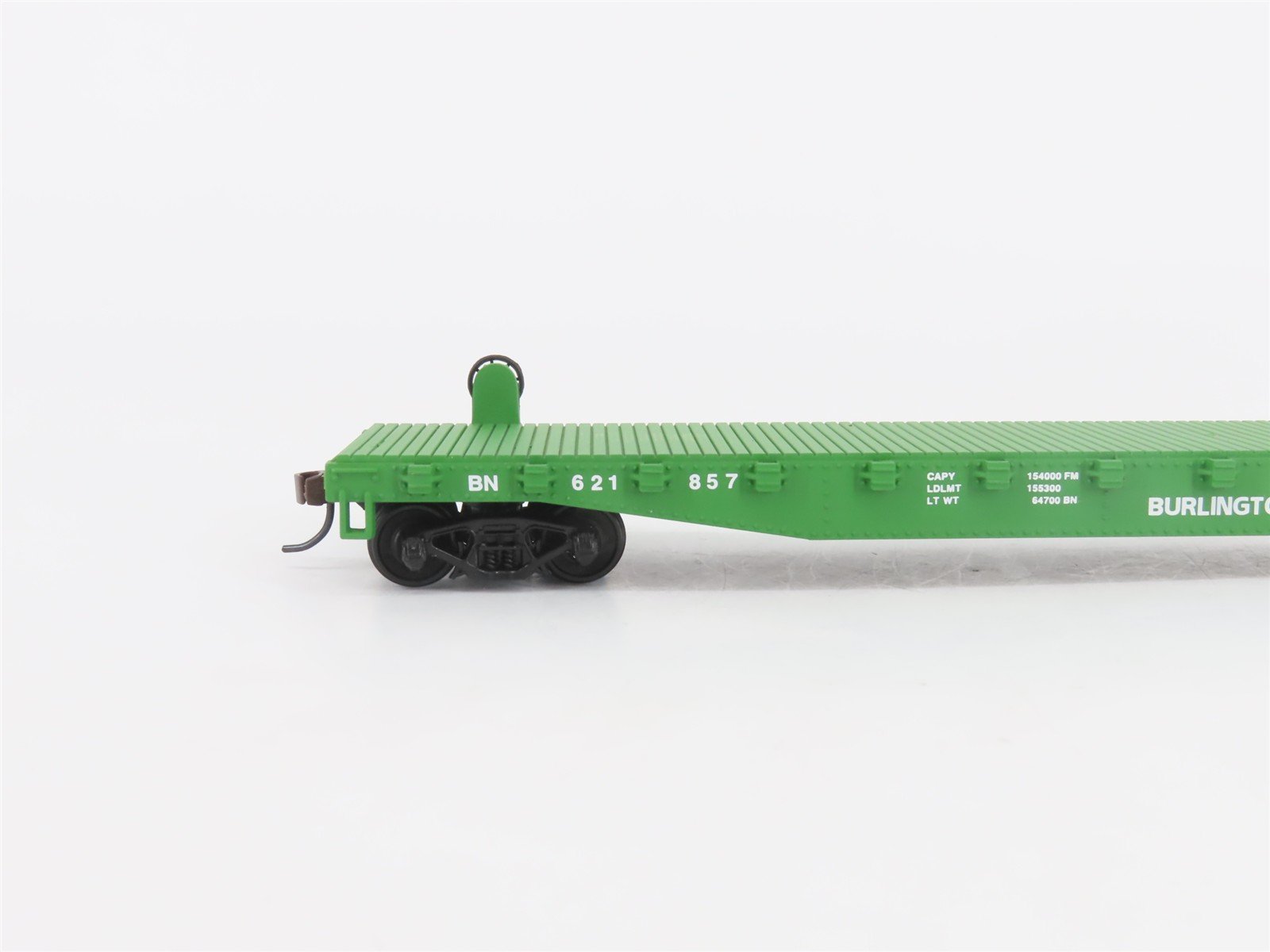 HO Scale Walthers Trainline 931-601 BN Burlington Northern 50' Flat Car #621857