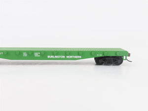 HO Scale Walthers Trainline 931-601 BN Burlington Northern 50' Flat Car #621857