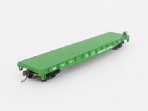 HO Scale Walthers Trainline 931-601 BN Burlington Northern 50' Flat Car #621857