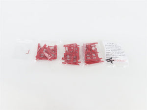 HO Walthers Gold 932-37070 FEC 40' 3-Bay Ortner Aggregate Hoppers 3-Pack w/ Load