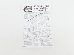 HO Scale Athearn 93726 GTW Grand Trunk Western 3-Bay Covered Hopper #113906