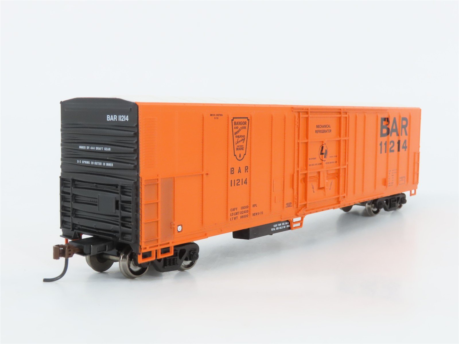 HO Scale Athearn 71190 BAR Bangor & Aroostook 57' Mech Reefer #11214
