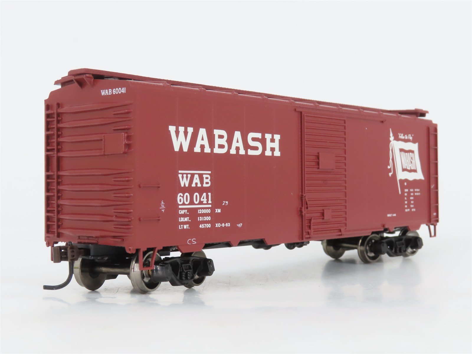 HO Scale Athearn 70010 WAB Wabash 40' Youngstown Door Box Car #60041