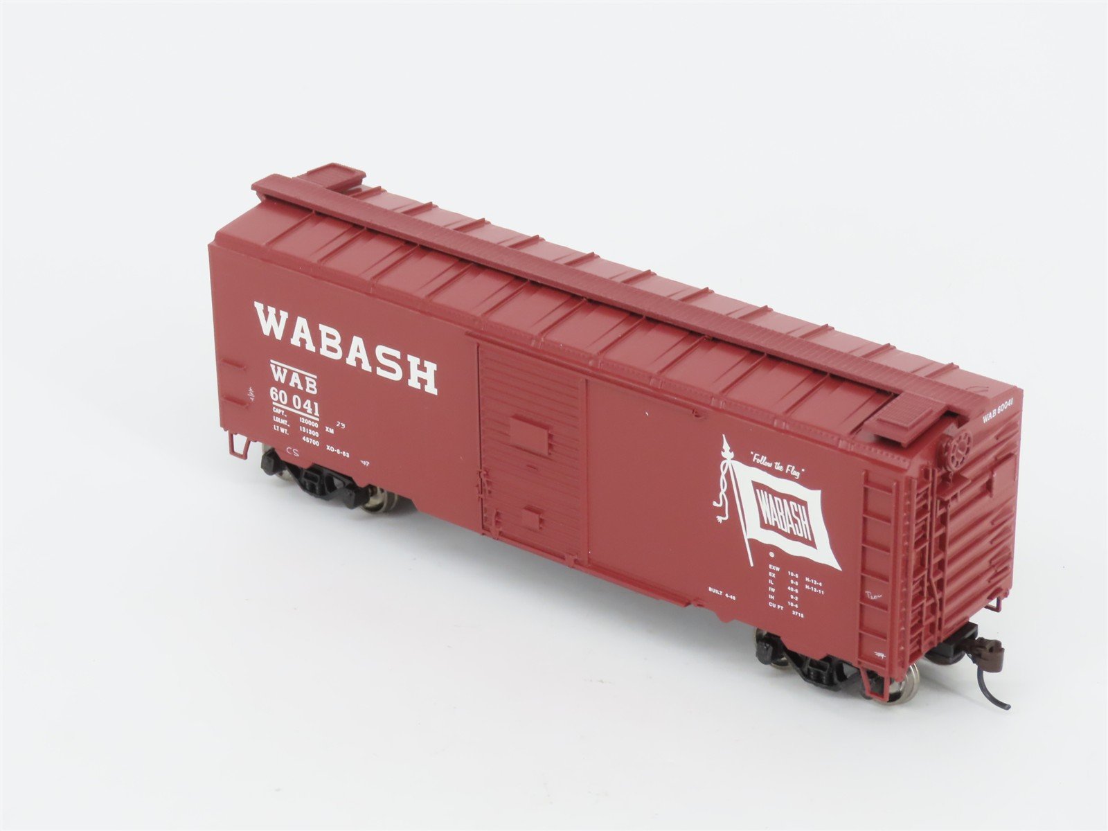 HO Scale Athearn 70010 WAB Wabash 40' Youngstown Door Box Car #60041