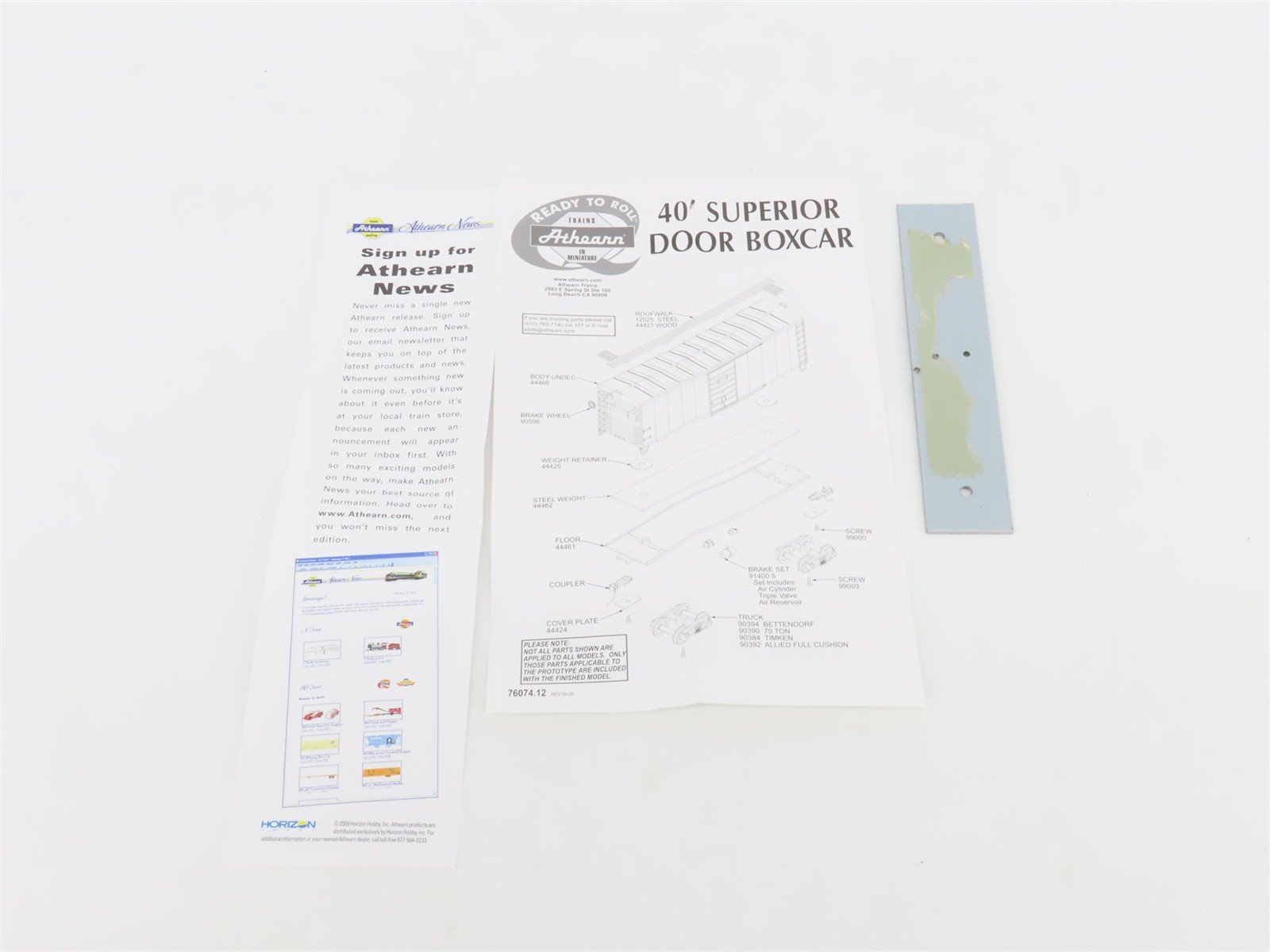 HO Scale Athearn 73462 GN Great Northern 40' Superior Door Box Car #18034