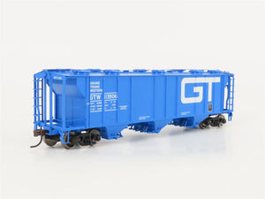 HO Scale Athearn 93726 GTW Grand Trunk Western 3-Bay Covered Hopper #113906