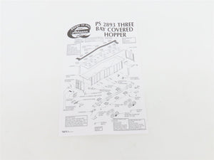 HO Scale Athearn 93726 GTW Grand Trunk Western 3-Bay Covered Hopper #113906