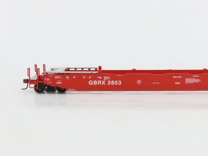 HO Scale Athearn 91101 GBRX 56' Well Car #2853 w/ 4 28' Containers