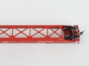 HO Scale Athearn 91101 GBRX 56' Well Car #2853 w/ 4 28' Containers